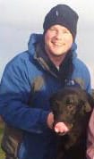 Stuart Blackwell and his dog Oscar