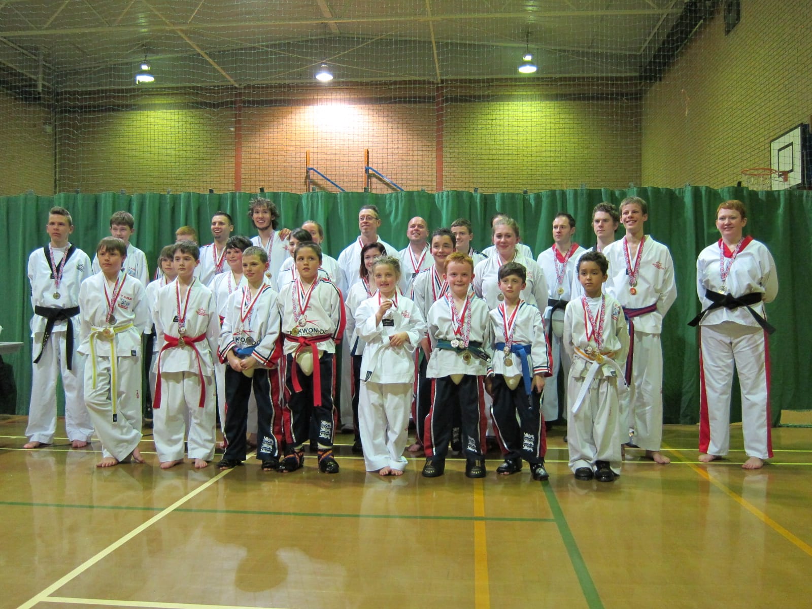 Members of Lichfield Tae Kwon Do Club at the Michael Patterson memorial event