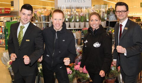 Andy Jones (Waitrose), Phil Clamp, Louise Sambrook (KP Events) and Dean Vaughn (Waitrose)