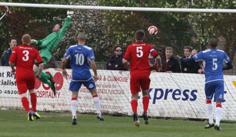 Ryan Price can't stop Danny Brooks' effort from finding the net