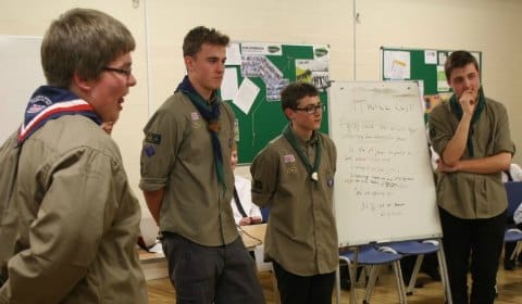 Lichfield Explorer Scouts pitch their idea