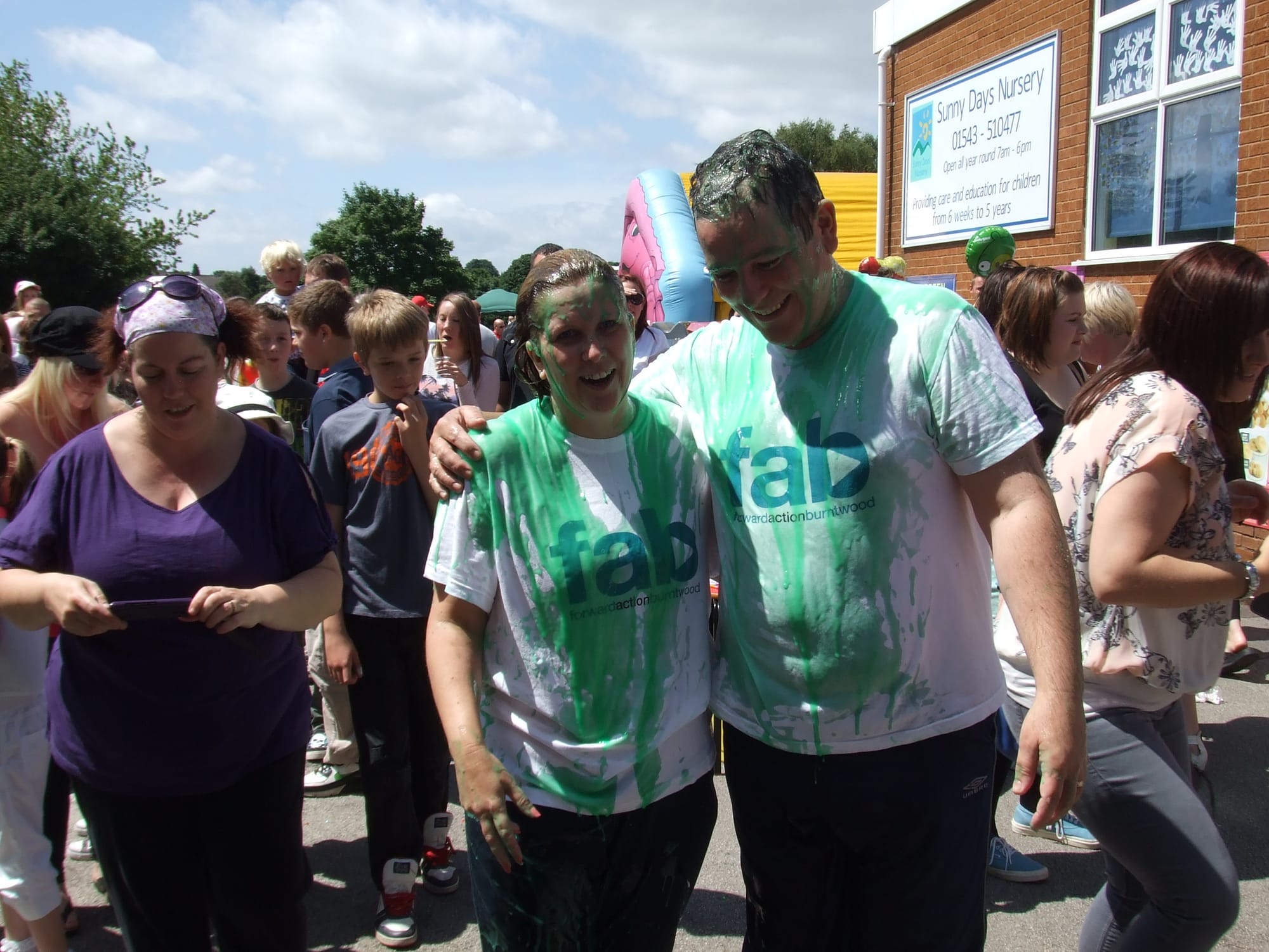 Sharon and Michael after being gunged