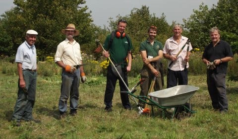 Volunteers at Christian Fields