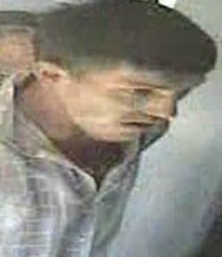 The man British Transport Police want to trace after a train worker was spat at