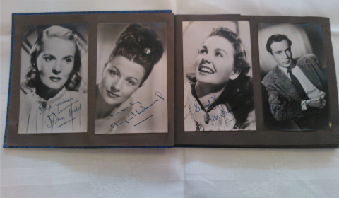 Some of the autographed pictures going under the hammer