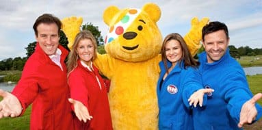 Strictly Come Dancing stars with Pudsey Bear