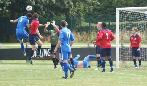 Action from Lichfield City v Pilkington