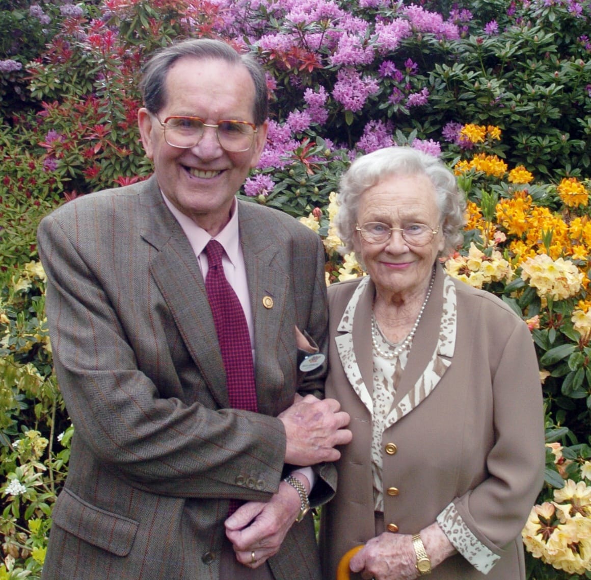 George Bryan OBE with his wife Vera