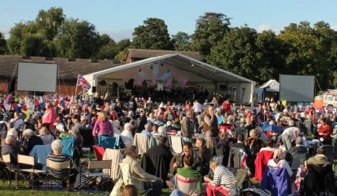 Crowds at the Lichfield Proms in Beacon Park. Pic: Lichfield District Council