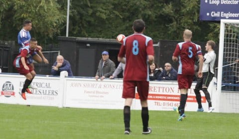 Theo Robinson heads home the winner. Pic: Dave Birt