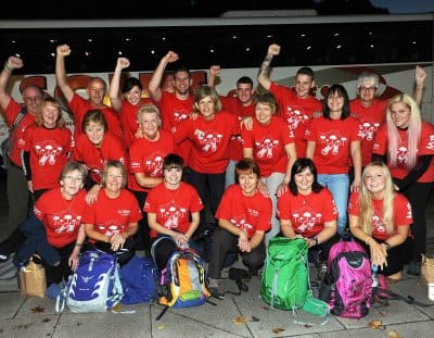 The trekkers get ready for their visit to Vietnam in 2013
