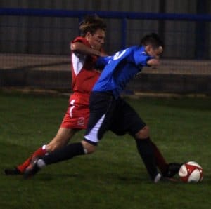 Jack Farmer makes a challenge. Pic: Pamela Mullins