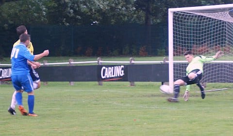 Action from Lichfield City FC v Uttoxeter Town. Pic: Mick Tyler