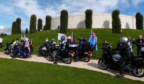 Bikers at the National Memorial Arboretum. Pic: Stephen Lightfoot