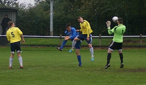 Action from Lichfield City FC v Uttoxeter Town