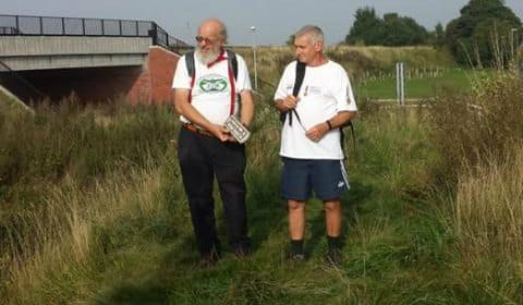 Peter Buck and Doug Hamilton-Cox on the Heritage Towpath Trail