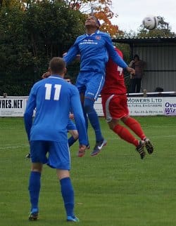 Action from Lichfield City v Pershore Town