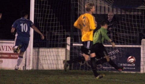 Danny Smith's effort finds the net. Pic: Pamela Mullins
