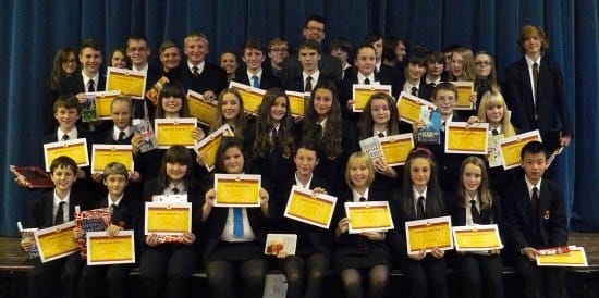 Nether Stowe students at their awards ceremony