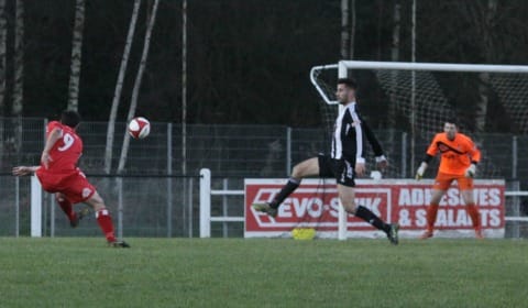 Danny Smith nets the opener. Pic: Dave Birt