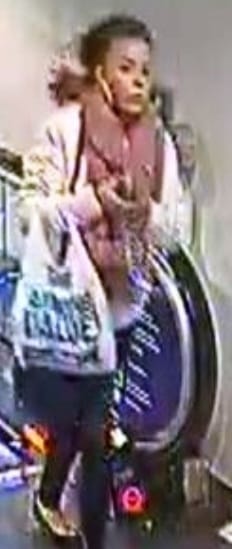 CCTV of the woman police want to speak to
