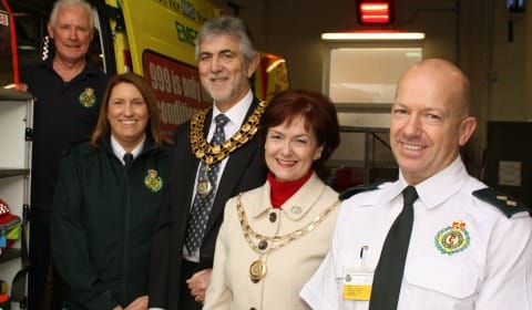 Tony Pilbeam, Michelle Kelly, Cllr David Leytham. Jan Leytham and Ricky Evans