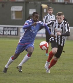 Ramone Stephens escapes his marker. Pic: Dave Birt