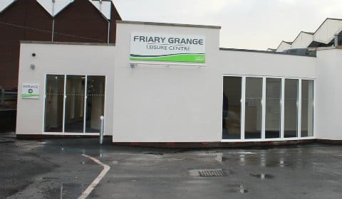 The new entrance to Friary Grange Leisure Centre