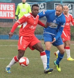 Jazz Luckie on the ball. Pic: Dave Birt