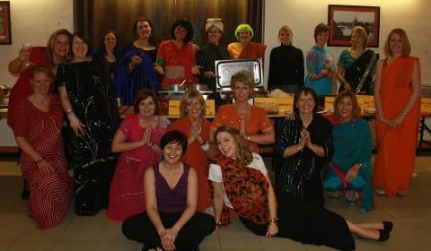 Members of Lichfield Ladies Circle at their fundraising curry night