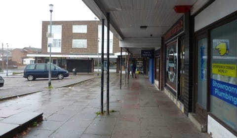The Ryecroft Shopping Centre in Burntwood