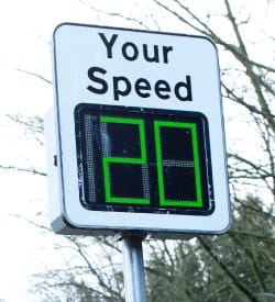 One of the speed indicators