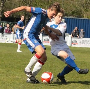 Jack Farmer comes under pressure. Pic: Dave Birt