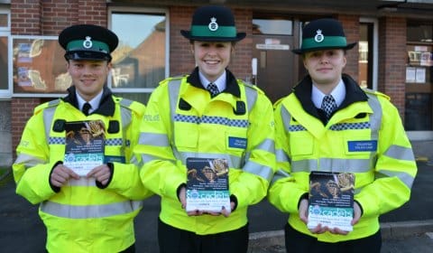 Cadets promoting the concert