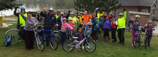 The Cycle Rides For All group at Fisherwick Lakes