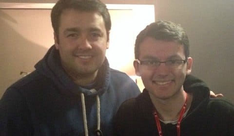 Jason Manford with Stephen Sutton