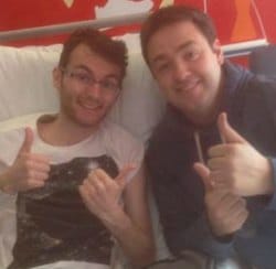 Stephen Sutton with Jason Manford