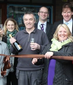 Traders cut the ribbon on the improved Ryecroft Shopping Centre