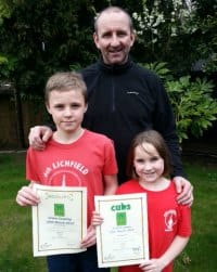 Spencer Duval with two of the winners