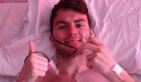 The picture that sparked the rush of donations to Stephen Sutton's fundraising drive