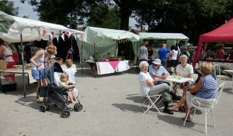 The food and craft market in Whittington
