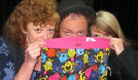 A Chorus of Disapproval cast members Fiona Willimott, Stuart Goodwin and Sarah Stanley