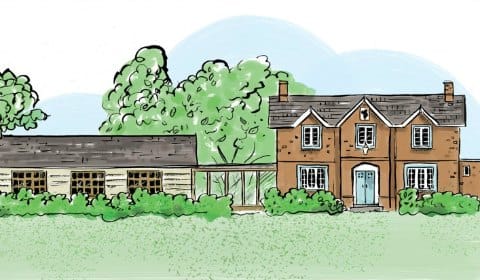 An artist's impression of the refurbished Red Lion at Longdon Green