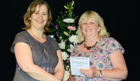 Helen Ashley with volunteer Sue Partington