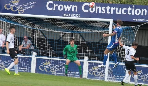 Nick Wellecomme completes his hat-trick. Pic: Dave Birt
