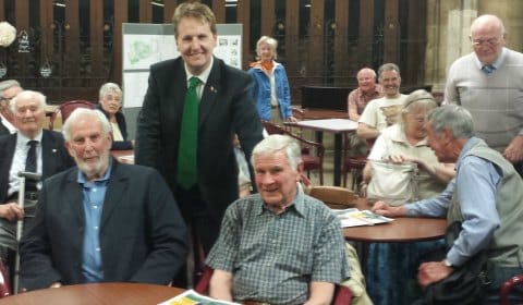Matthew Ellis with members of the Lichfield Civic Society