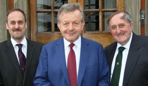 Dr Daryl Brown and Dr Neville Brown of Maple Hayes with Lord Lexden