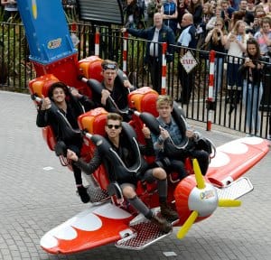 The Vamps on Air Race at Drayton Manor Theme Park