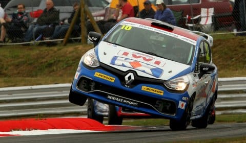 Ant Whorton-Eales pushes his car to the limit at Snetterton. Pic: Jakob Ebrey Photography