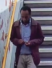 One of the CCTV images released by British Transport Police